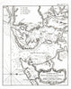 Historic Map : Brazil, 1764 Carte de la baye de Tous les Saints a la coste du Bresil. , Vintage Wall Art