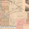 Historic Map : 1874 Map of Michigan City. View: State Prison. Residence of Jacob Weiler, Laporte County, Indiana. - Vintage Wall Art