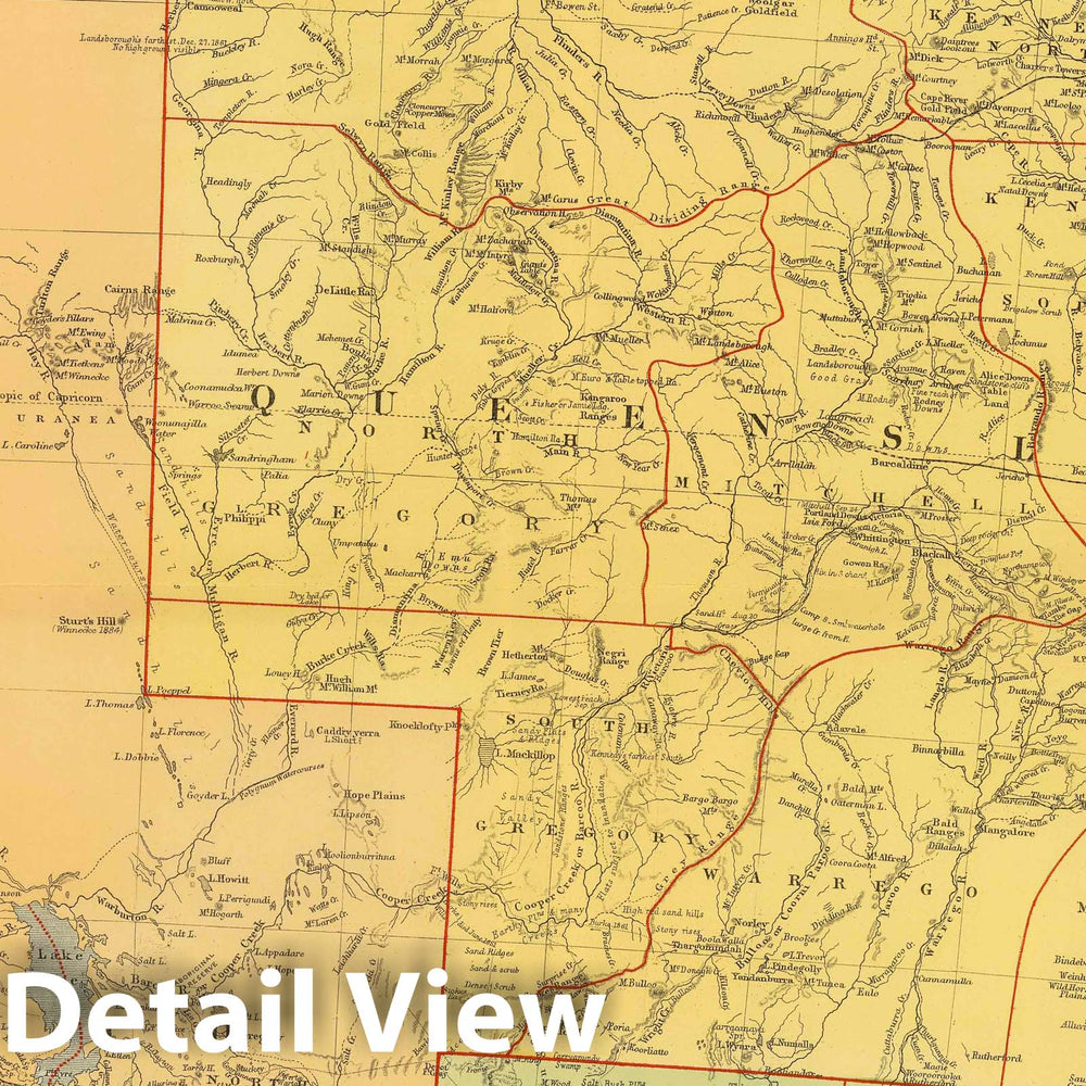 Historic Map : 1901 Australia (East) - Vintage Wall Art