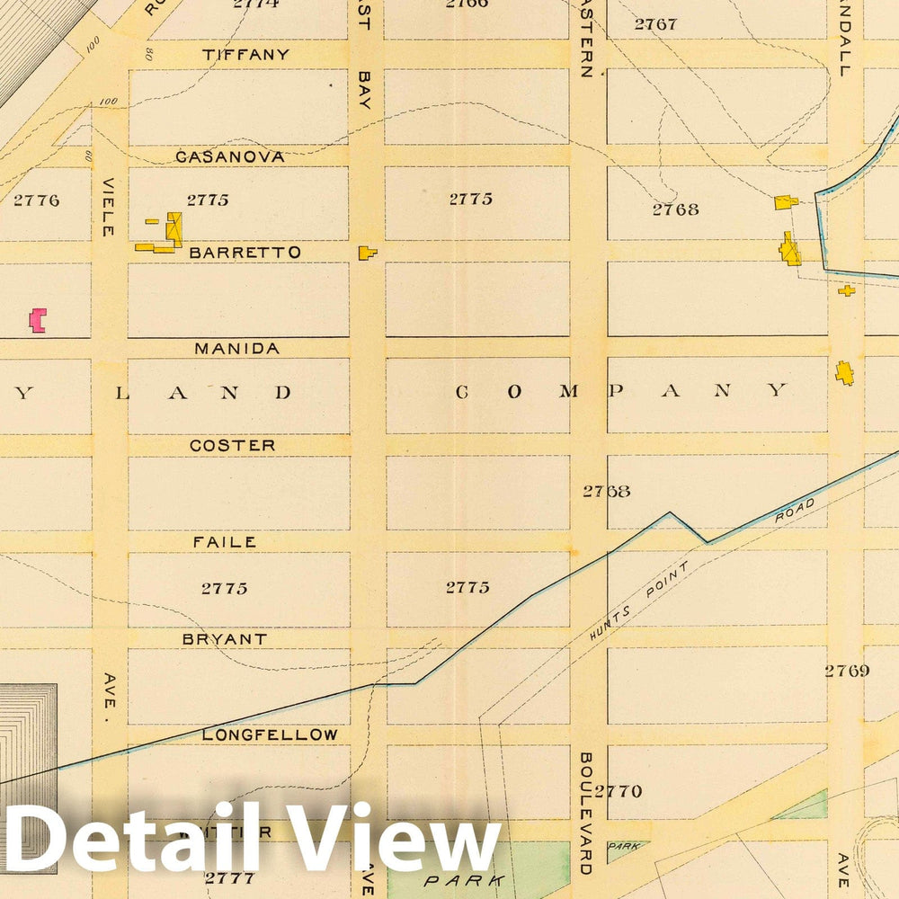 Historic Map : City Atlas - 1893 17, Ward 23. - Vintage Wall Art