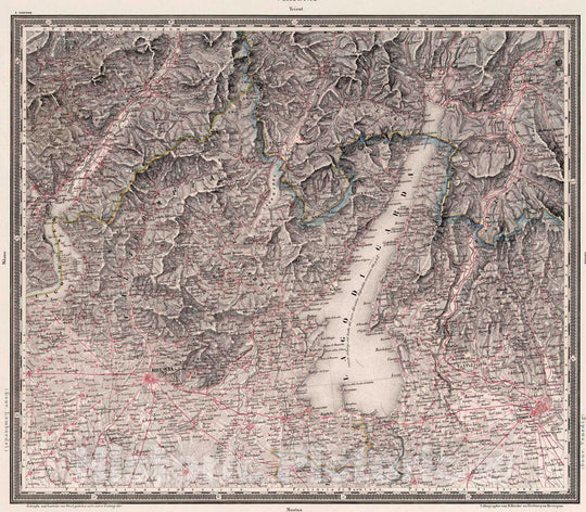 Historic Wall Map : Italy , Verona (Italy), 1835 Verona , Vintage Wall Art