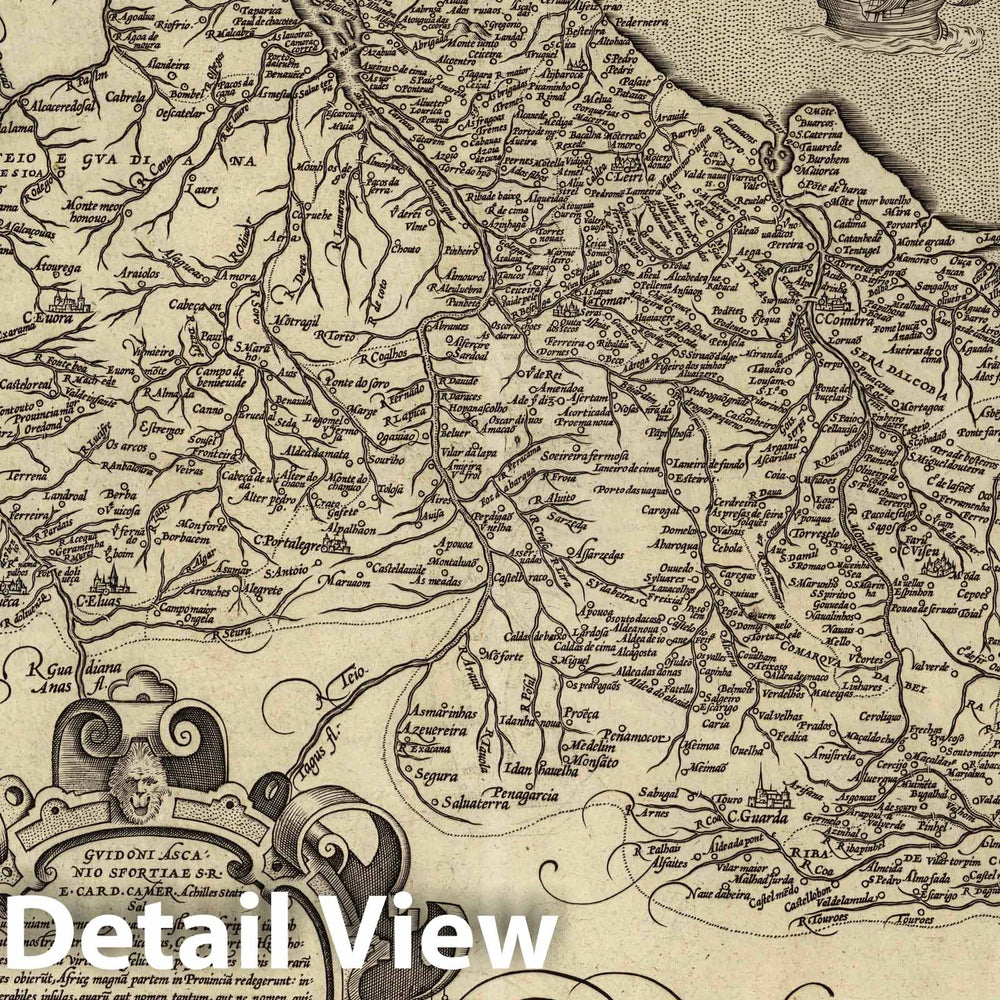 Historic Map : Portugal, Portugalliae quae olim Lusitania, novissima & exactissima descriptio, Auctore Vernando Aluaro Secco. Cum privilegio, 1608 Atlas , Vintage Wall Art