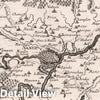 Historic Map : Belgium, , Europe Namur mit dero Gegend auff Zwei Stunden etc, 1716 Atlas , Vintage Wall Art