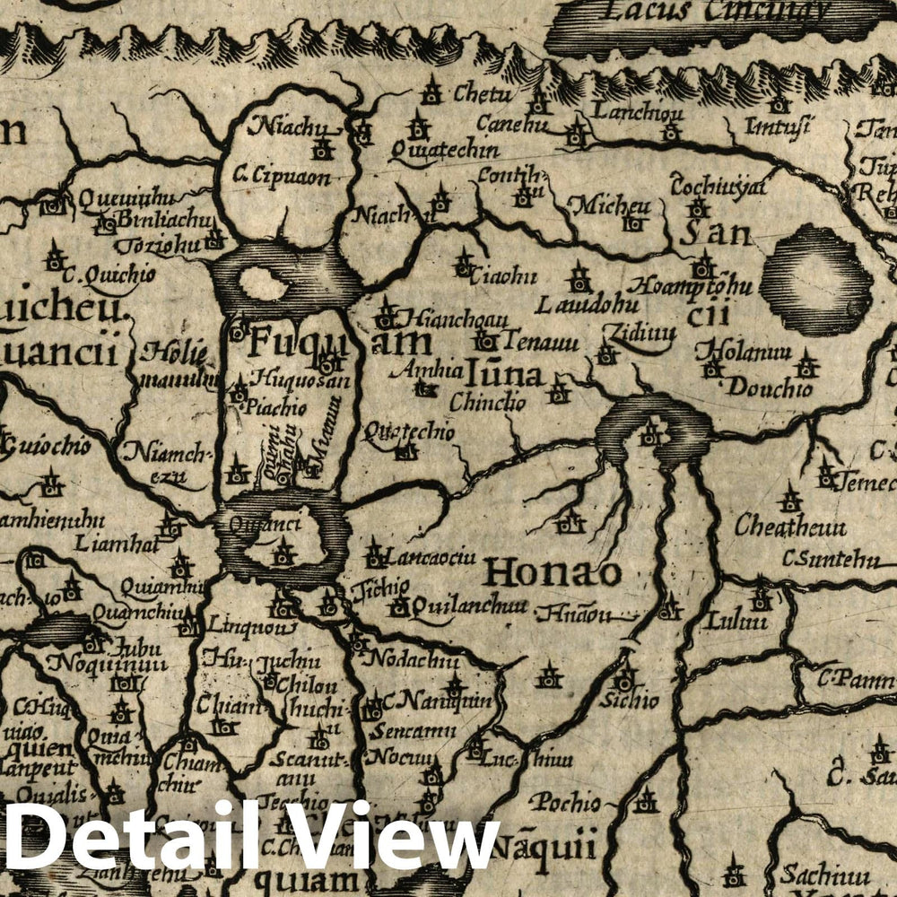 Historic Map : China. (to accompany) Atlas Minor Gerardi Mercatoris, 1607 Atlas - Vintage Wall Art