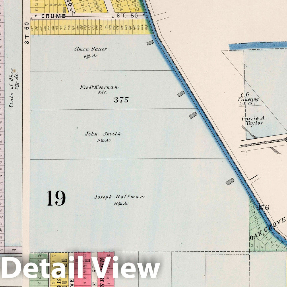 Historic Map : Part 17. City of Cleveland, 1892 Atlas - Vintage Wall Art