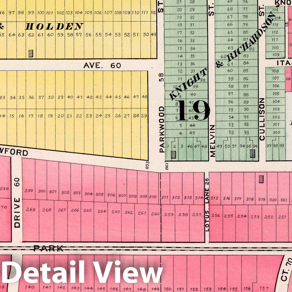 Historic Map : Part 19. City of Cleveland, 1892 Atlas - Vintage Wall Art
