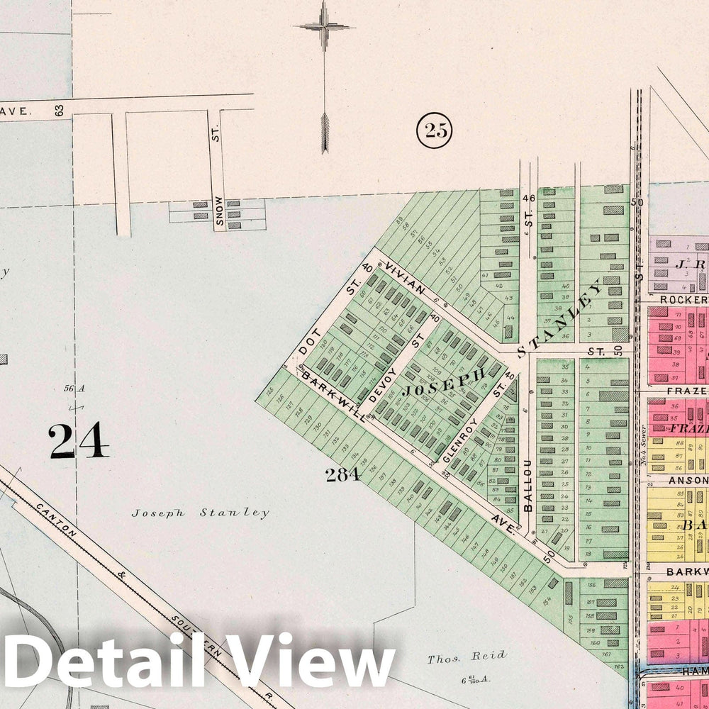 Historic Map : Part 27. City of Cleveland, 1892 Atlas - Vintage Wall Art