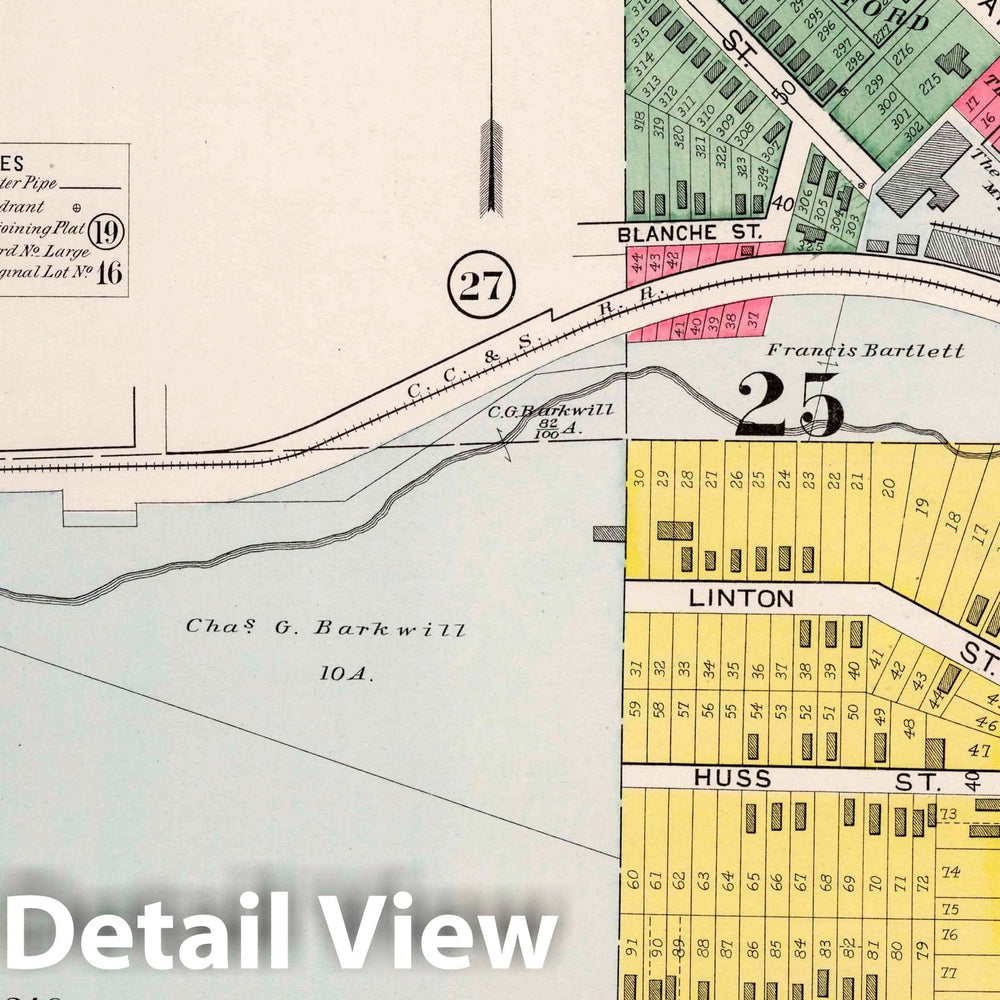 Historic Map : Part 36. City of Cleveland, 1892 Atlas - Vintage Wall Art