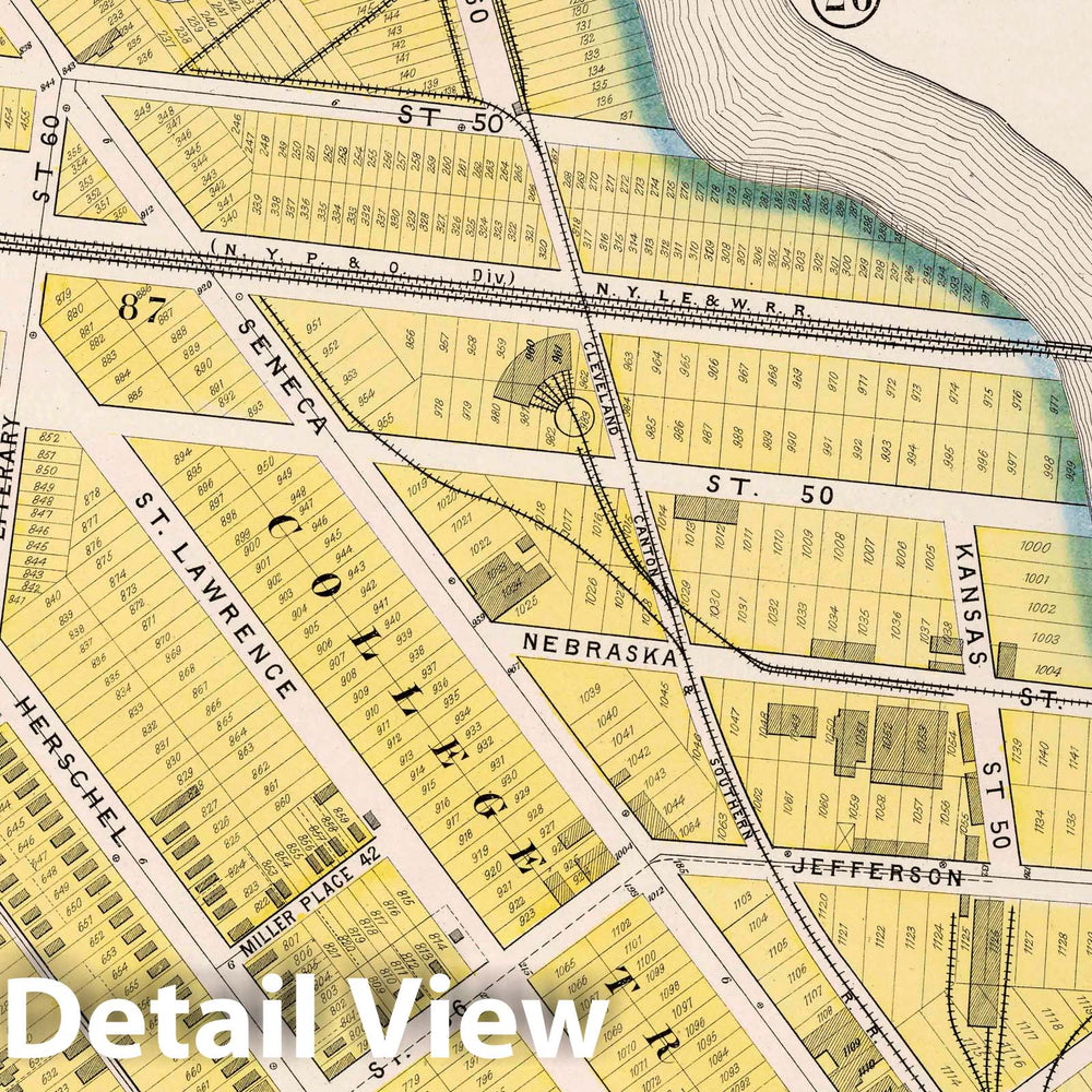 Historic Map : Part 45. City of Cleveland, 1892 Atlas - Vintage Wall Art
