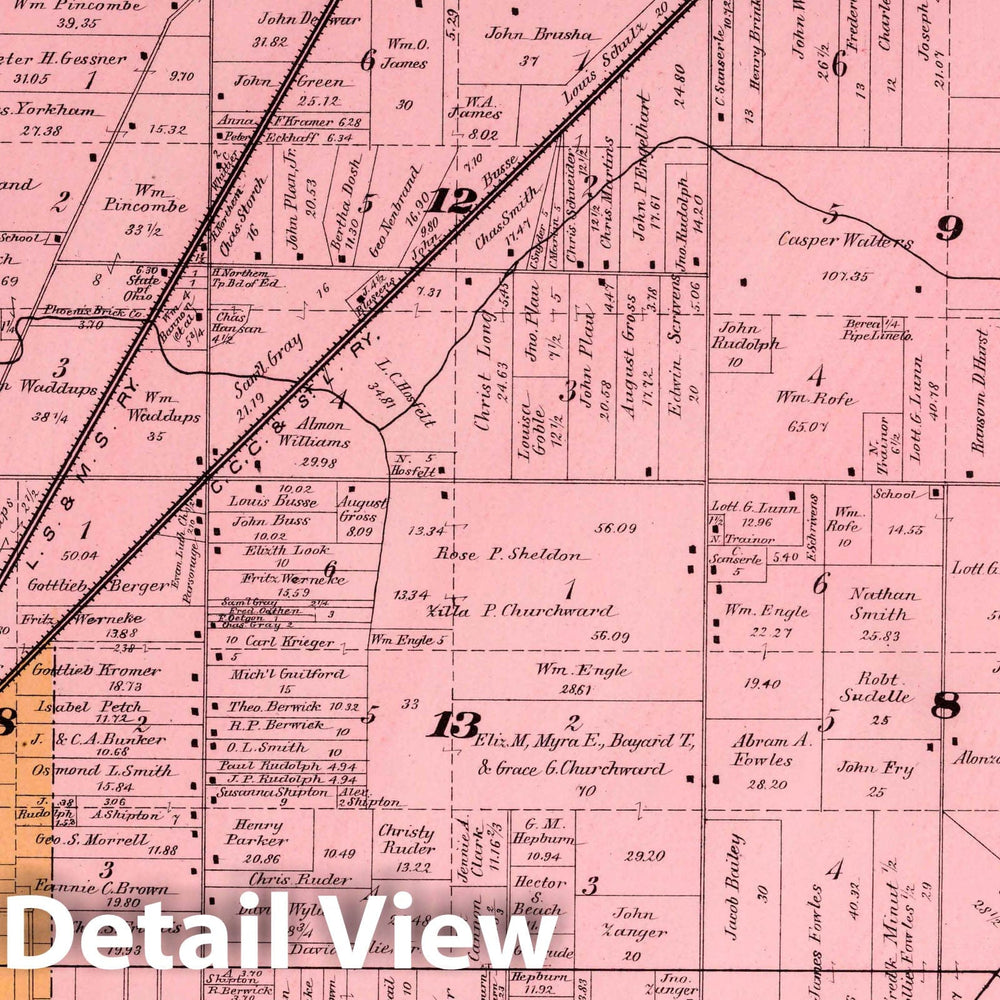 Historic Map : Middleburgh, 1892 Atlas - Vintage Wall Art