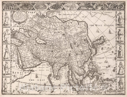 Historic Map : Asia, 1626 Atlas - Vintage Wall Art