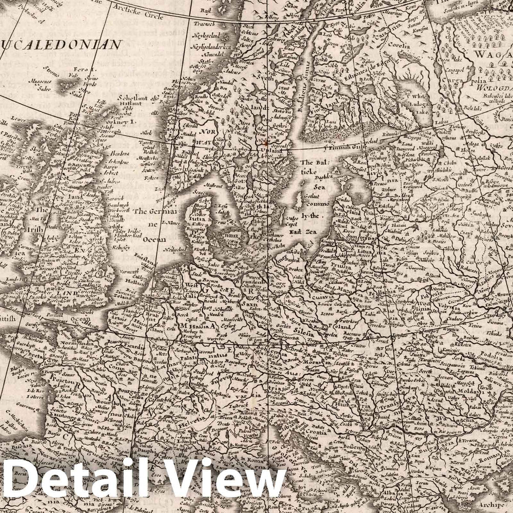 Historic Map : Europ, 1626 Atlas - Vintage Wall Art