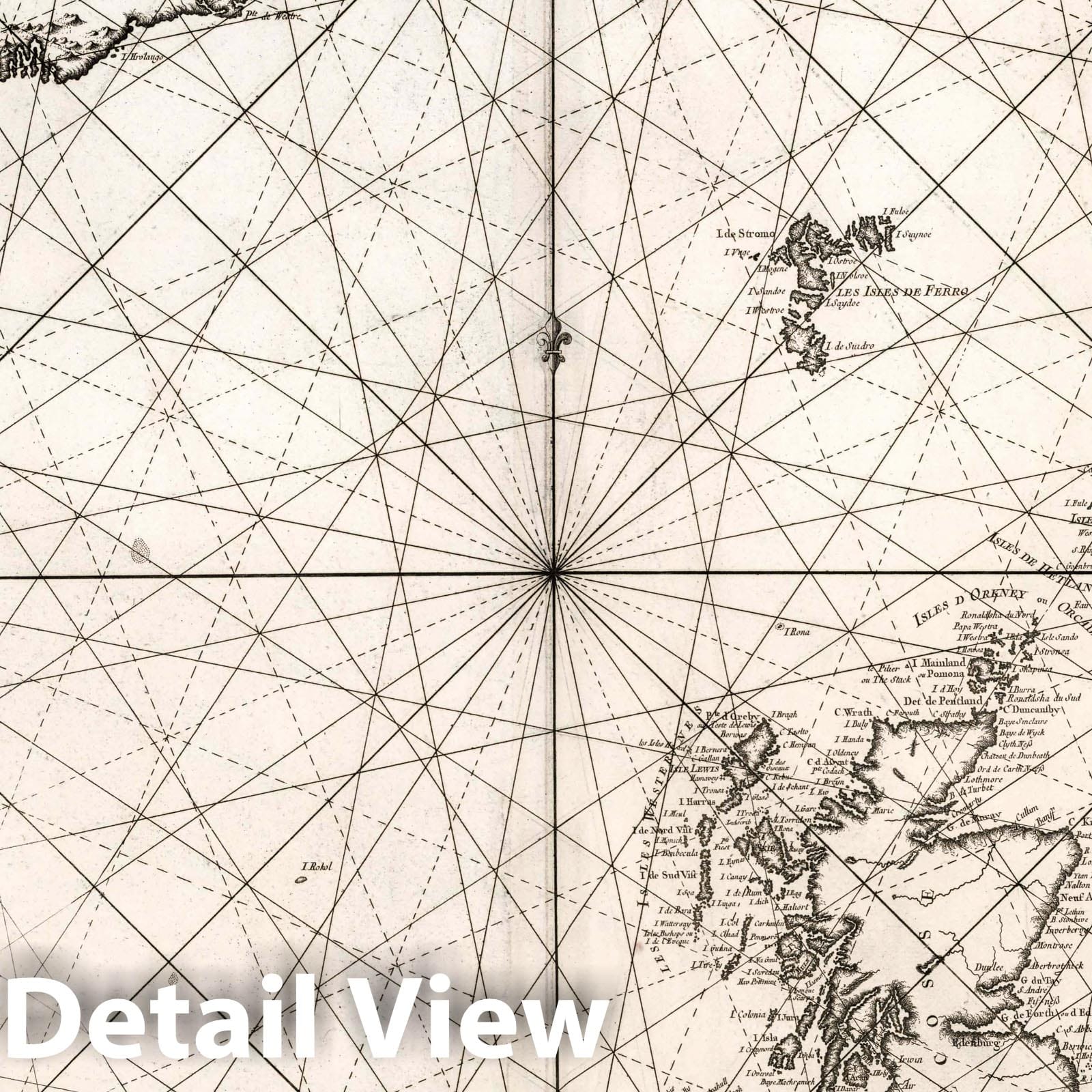 Historic Map : North Sea Carte Reduite de Partie de la Mer du Nord, 1768 Chart , Vintage Wall Art