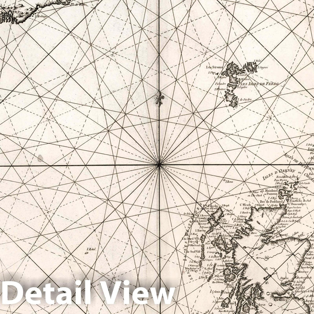 Historic Map : North Sea Carte Reduite de Partie de la Mer du Nord, 1768 Chart , Vintage Wall Art