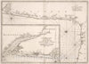 Historic Map : Gascony , France Carte Particuliere des Costes de Guienne de Gascogne en France et de Guipuscoa en Espagne, 1773 Chart , Vintage Wall Art