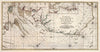 Historic Map : Thames River (England) Carte de L'Entree de la Tamise Sandwich et Clay. , Vintage Wall Art