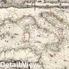 Historic Map : Mediterranean Sea Carte Nouvelle de la Mer Mediterranee. , Vintage Wall Art