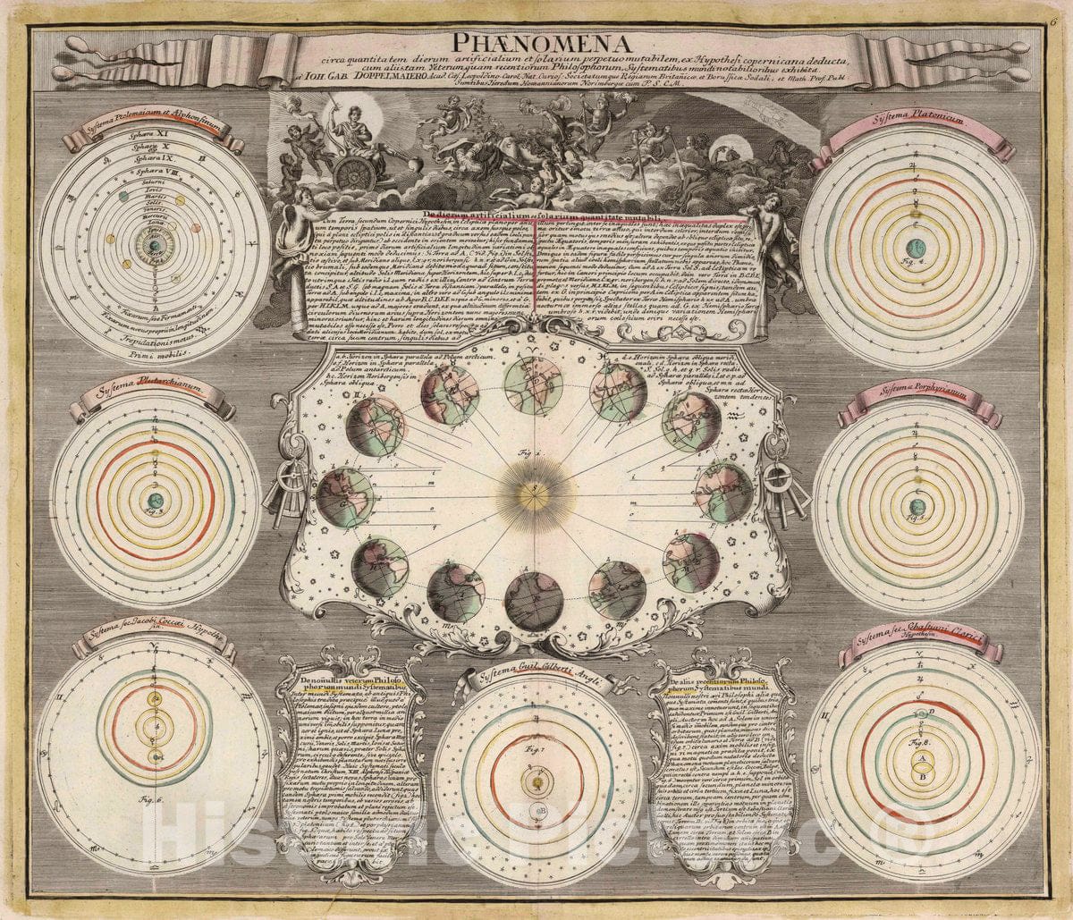 Historic Map : Phaenomena, 1742 Celestial Atlas - Vintage Wall Art