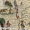 Historic Map : Midle Sex, Hartford Shyre, 1622 - Vintage Wall Art