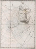 Historic Map : Constellation: Ursa Minor, Small Bear, 1655 Celestial Atlas - Vintage Wall Art