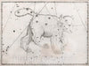 Historic Map : Constellation: Ursa Major, Large Bear, 1655 Celestial Atlas - Vintage Wall Art