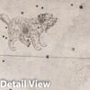 Historic Map : Constellation: Canis Minor, The Small Dog, Procyon, 1655 Celestial Atlas - Vintage Wall Art