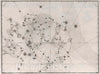 Historic Map : Constellations: Apis Indica; Hydra; Pavo; Indus; Grus; Phoenix; Toucan; Piscis Volans; Chameleon; etc, 1655 Celestial Atlas - Vintage Wall Art