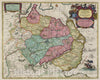 Historic Map : Germany, Schwansen , Germany Territoria Anglen Et Schwansen, 1665 Atlas , Vintage Wall Art