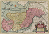 Historic Map : Germany, Eiderstedt , Germany Territoria Eyderstede, 1665 Atlas , Vintage Wall Art