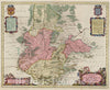 Historic Map : Germany, Dvcatvs Silesiae Iavrani Delineatio, 1665 Atlas , Vintage Wall Art