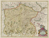 Historic Map : Germany, Atlas Maior Sive Cosmographia Blaviana, Qua Solvm, Salvm, Coelvm, Accvratissime Describvntvr. Baravia Dvcatvs, 1665 Atlas , Vintage Wall Art