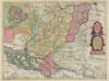 Historic Map : Germany, Praefectura Trittow, Reinbeeck, Tremsbattel et Steinhorst, 1665 Atlas , Vintage Wall Art