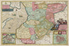 Historic Map : Germany, Dithmarsiae Pars Avstralis, 1665 Atlas , Vintage Wall Art