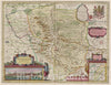 Historic Map : Germany, Osnabrvgensis Episcopatvs, 1665 Atlas , Vintage Wall Art