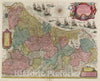 Historic Map : Netherlands, Novus XVII Inferioris Germaniae Provinciarum Typus, 1665 Atlas , Vintage Wall Art