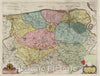 Historic Map : Belgium, Atlas Maior Sive Cosmographia Blaviana, Qua Solvm, Salvm, Coelvm, Accvratissime Describvntvr. Episcopatvs Brvgensis, 1665 Atlas , Vintage Wall Art