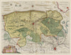 Historic Map : Belgium, Franconatvs, Vulgo Het Vrye, 1665 Atlas , Vintage Wall Art