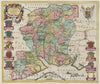 Historic Map : England, Hantoniae sive Sovthantonensis Comitatvs, 1665 Atlas , Vintage Wall Art