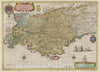 Historic Wall Map : France, Provence , France Atlas Maior Sive Cosmographia Blaviana, 1665, Vintage Wall Art