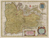Historic Map : France, Dauphine Region , France Delphinatvs vulgo Davphin? 1665 Atlas , Vintage Wall Art