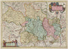Historic Map : France, Lyon Region , France Gouvernement General Dv Lyonnois, 1665 Atlas , Vintage Wall Art