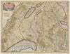 Historic Map : Switzerland, Atlas Maior Sive Cosmographia Blaviana, Qua Solvm, Salvm, Coelvm, Accvratissime Describvntvr. Das Wiflispvrgergow, 1665 Atlas , Vintage Wall Art