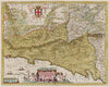 Historic Map : Italy, Genoa Region (Italy) Riviera Di Genova Da Levante, 1665 Atlas , Vintage Wall Art
