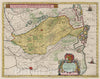 Historic Map : Italy, Rovigo Region (Italy) Atlas Maior Sive Cosmographia Blaviana, Polesino Di Rovigo, 1665 Atlas , Vintage Wall Art