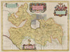 Historic Map : Italy, Bracciano Region (Italy) Atlas Maior Sive Cosmographia Blaviana, Dvcatvs Braccianvs, 1665 Atlas , Vintage Wall Art
