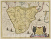 Historic Map : South Africa aethiopia Inferior, vel Exterior, 1665 Atlas , Vintage Wall Art