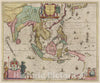 Historic Map : India, , South Asia India quae Orientalis dicitur, 1665 Atlas , Vintage Wall Art