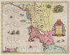 Historic Map : Massachusetts, New England Nova Belgica Et Anglia Nova, 1665 Atlas , Vintage Wall Art