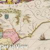 Historic Map : South Carolina, Virginiae partis Australis, 1665 Atlas , Vintage Wall Art