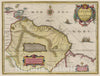 Historic Map : Guiana, Gviana sive Amanzonvm Regio, 1665 Atlas , Vintage Wall Art